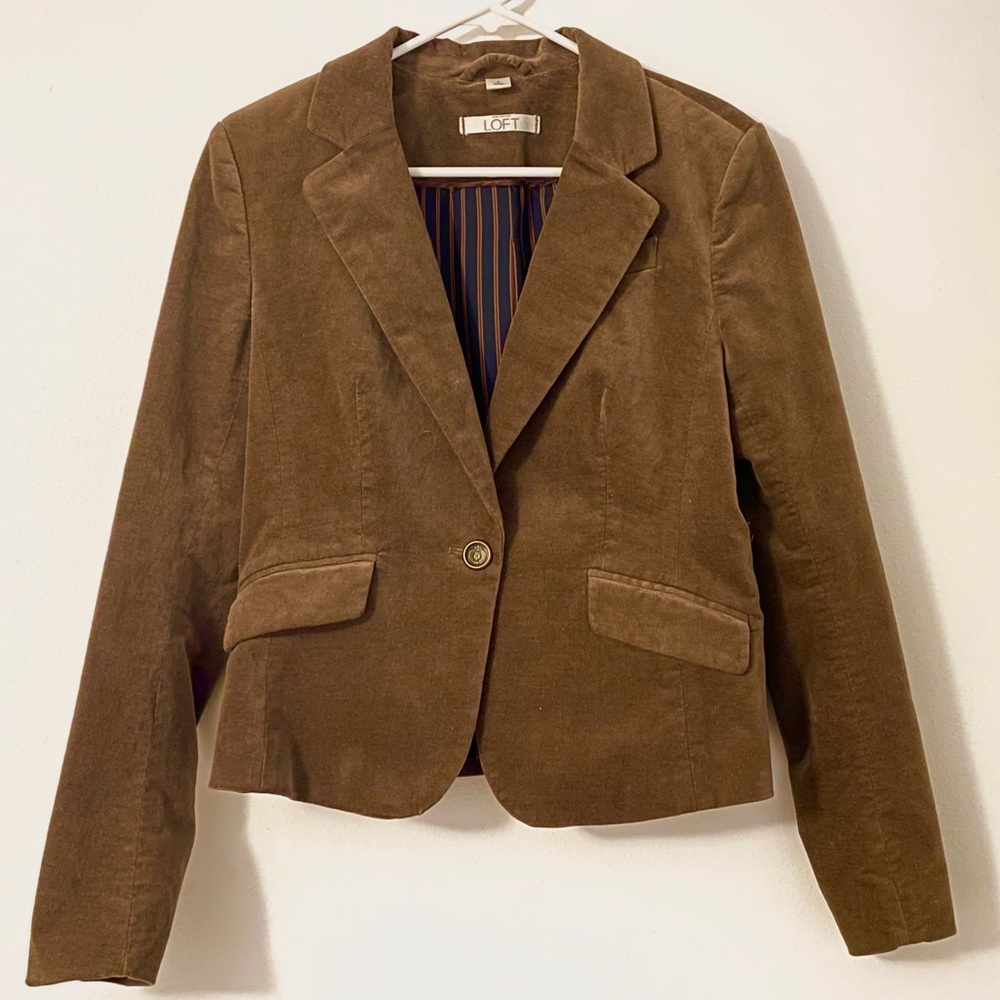 LOFT Velvet Blazer